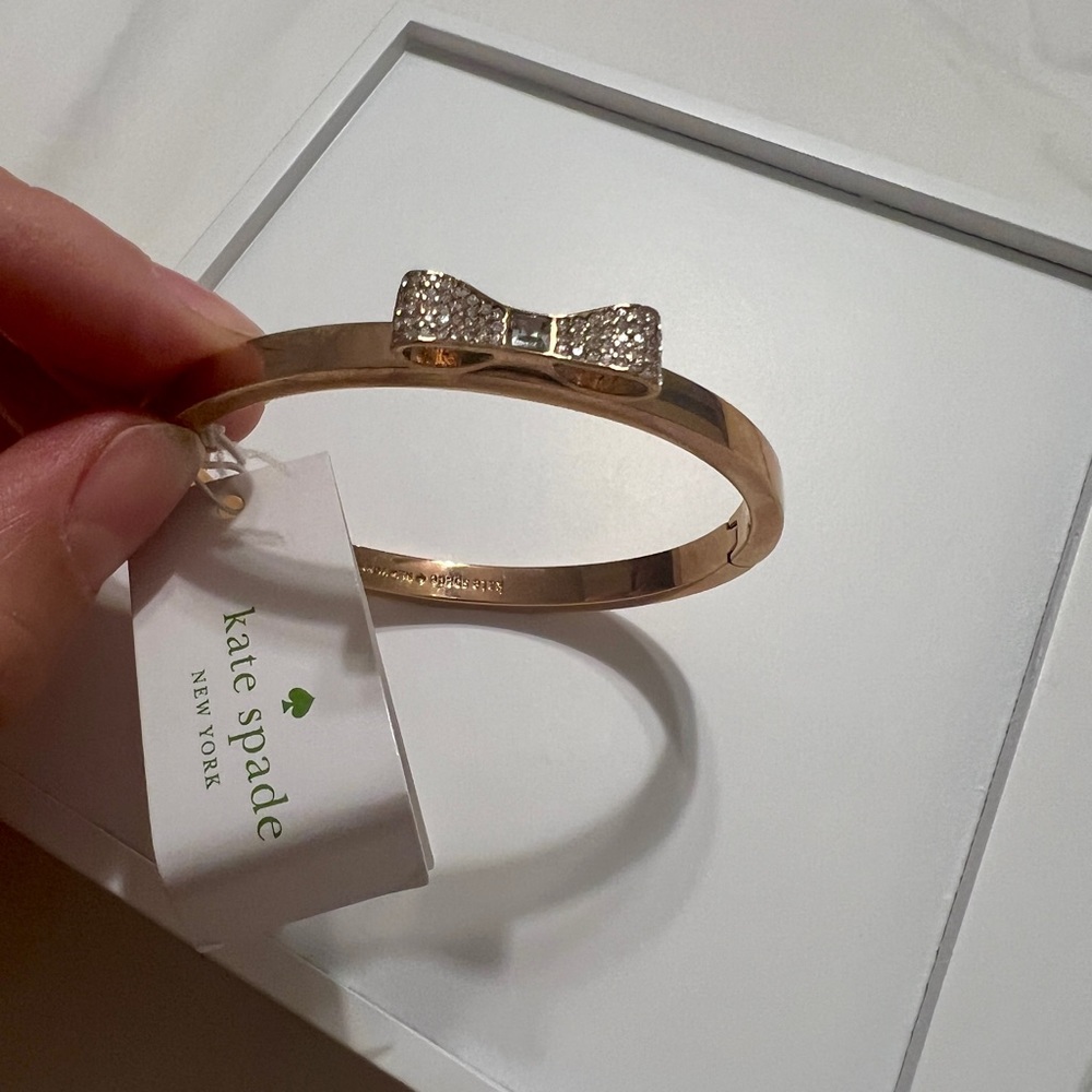 Kate Spade Rose Gold bow bracelet